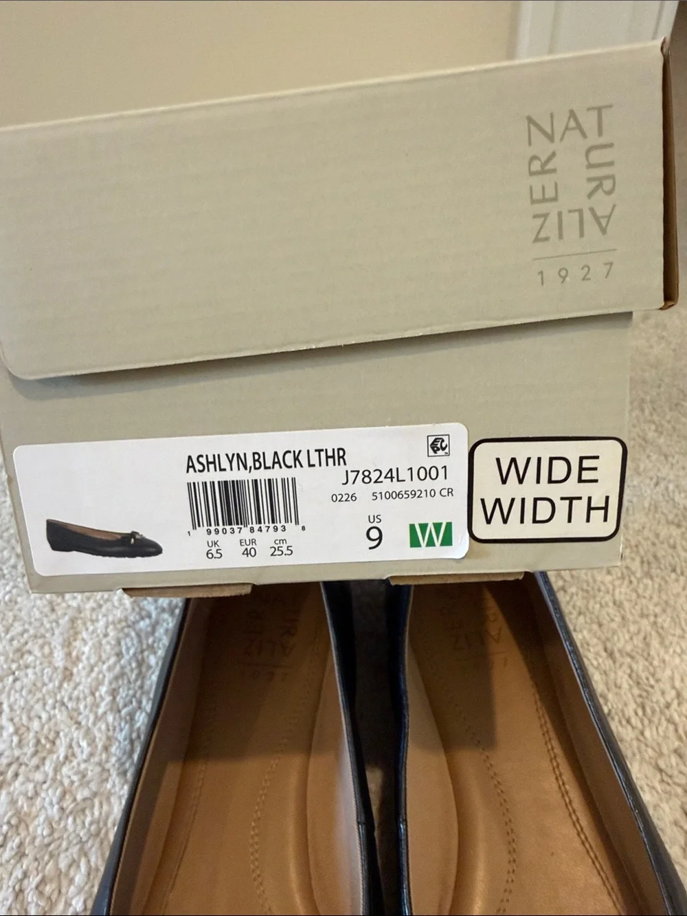 Naturalizer Ashlyn  Black Ballet Flats